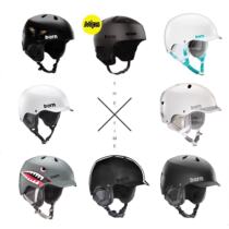 Beijing Spot Asia Bern single double board ski helmet male and female Watts baker Macon lenox