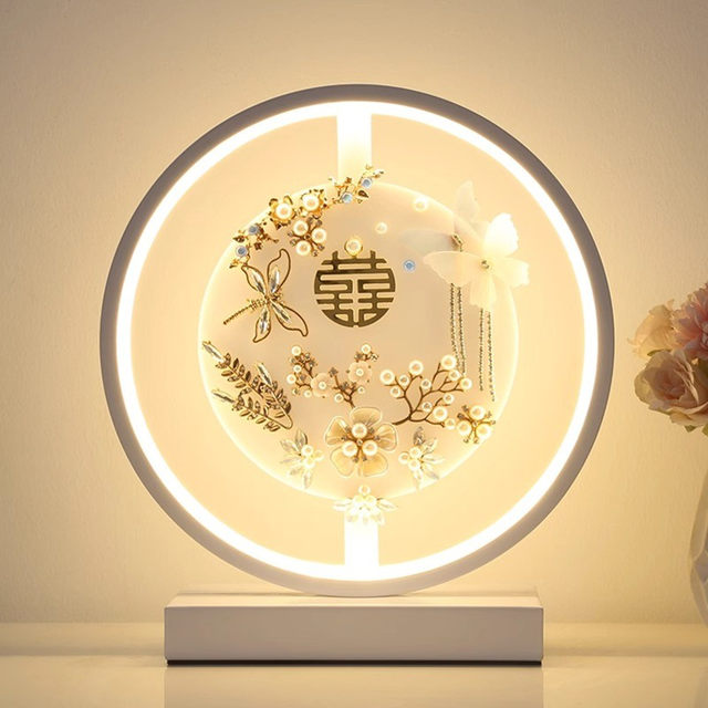 Creative Wedding Everlasting Light Lamp Gift for Newlyweds, Bedside Lamp for Wedding Room, Bedroom Gift for Bride, Wedding Gift, Dowry Lamp