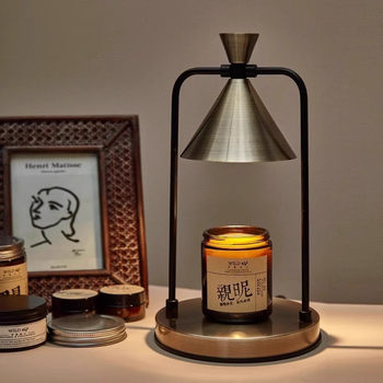 Funnel Retro Candle Lamp Bedroom Wax Melting Lamp Candle Melting Lamp Romantic Atmosphere Lamp Essential Oil Aromatherapy Lamp