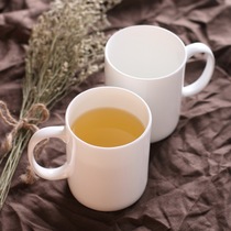 Ceramic CUP MUG WATER cup 380ML pure white simple bone China office household milk CUP Breakfast CUP CUP
