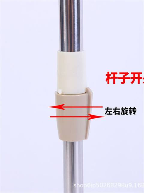 Rotating Mop Handle, Single Handle Mop Head, Hand-Pressed Integrated Mop, Good Magic Mop Replacement Parts, Mop Rod