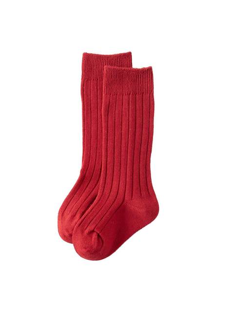 Baby socks spring and autumn new Spanish double-needle pit strips for men and women baby knee-length socks baby stockings 13 colors