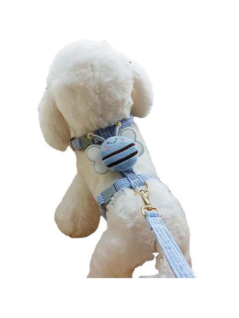 Dog Leash Anti-Escape Harness for Outdoor Use, Bee-Shaped I-Shaped Harness for Teddy Small Dogs and Rabbits, Household Pet Supplies