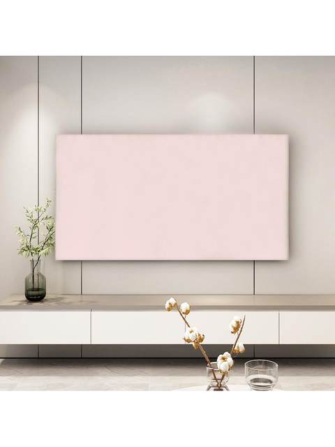 Solid Color Tv Cover Nordic Style Cream Style Plain High-End Dust Cover Hanging Desktop Universal Tv Cover Cloth