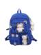 School Bag for Junior High School Girls, Transparent Layered Backpack, Trendy Large-Capacity High School Student Backpack, Stylish Small Shoulder Bag