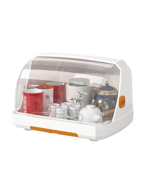 Baby Bottle Storage Box with Cover Dustproof Drying Drain Rack Baby Food Supplement Tableware Storage Box Storage Rack Cabinet