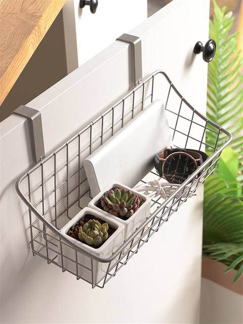 Stainless steel balcony hanging rack storage basket storage basket hanging basket bathroom drain storage basket hook kitchen storage rack