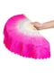Dance Fan Square Dance Fan 18-Bone Dance Fan Twisted Yangko Fan Adult Performance Kidsren Gradient Color Double-Sided Dance Fan