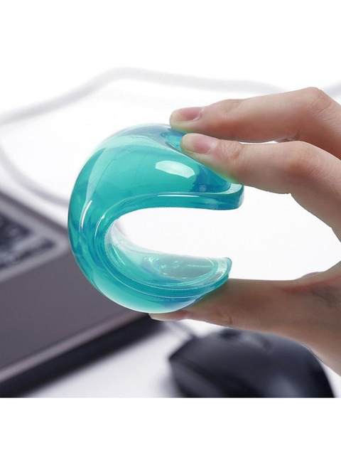 Crystal transparent computer notebook wrist pad, wrist pad, silicone hand pillow for girls, cute small size, thickened, colorful and soft