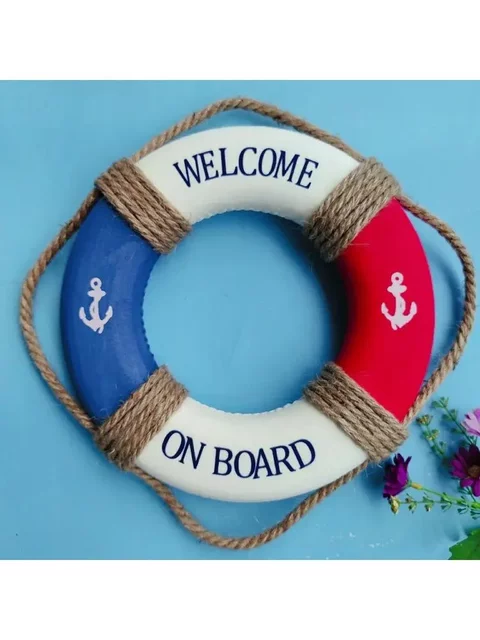 Emergency Lifebuoy for Adults, Thickened, Professional Portable Solid Foam Swimming Ring for Children, Marine Decorative Pendant