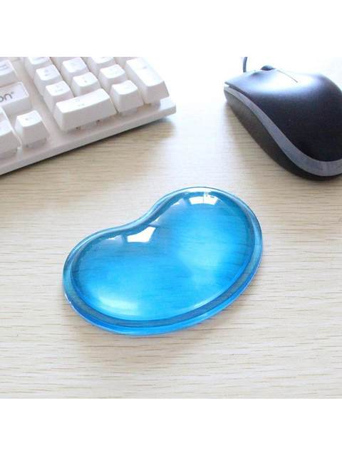 Crystal transparent computer notebook wrist pad, wrist pad, silicone hand pillow for girls, cute small size, thickened, colorful and soft