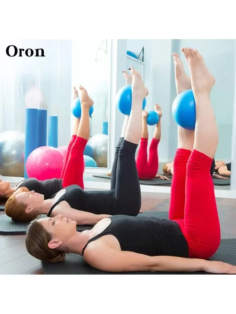 Yoga Ball Small Ball Thickened Explosion-Proof Pilates 25cm Fitness Ball Slimming Ball for Pregnant Women Postpartum Recovery Supplies Children's Ball