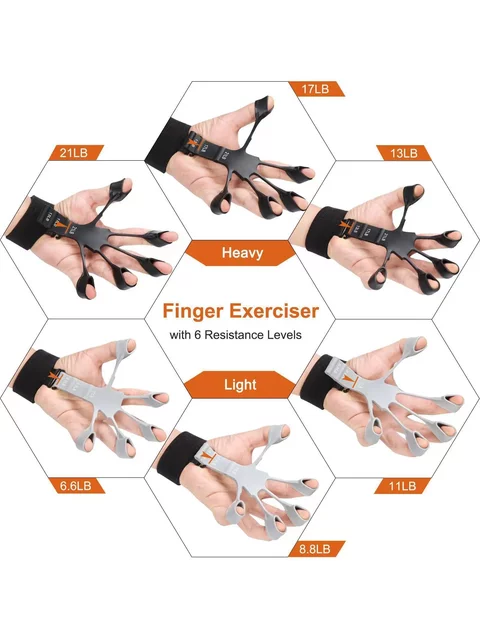 Arm Vein Trainer, Male Grip Strengthener, Five-Finger Rehabilitation Dumbbell, Kirin Arm Vein Expander, Silicone for Vein Expansion