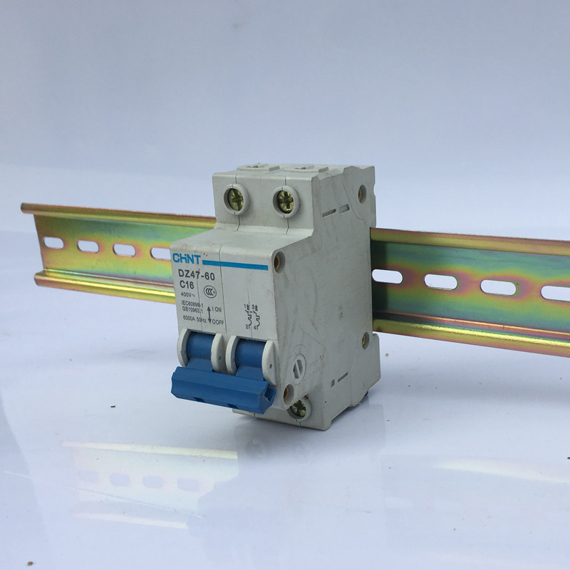 Empty open leakage rail slot board strip DZ47 card base circuit breaker slide rail C45 rail mounting strip