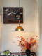 French-Style Vintage Glass Bedroom Bedside Pendant Light, Mid-Century Entryway Corridor Lamp, Ambiance Lighting for Dining Room