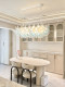 French-Style Shell Crystal Chandelier for Living Room and Dining Room, 2026 New Model, Vintage Art Designer Blue Villa Lobby Light