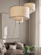 Vintage Wabi-Sabi Style Creative Minimalist Modern New Chinese Style Living Room Bedroom Dining Room Guesthouse Hotel Linen Fabric Pendant Light