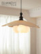 Glass Magic Bean Chandelier Bedroom Lamp French Retro Solid Wood Study Lamp Vintage Fabric Dining Room Lamp 2026 New Model