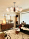 2026 New Model Living Room Chandelier, American Retro Romantic French-Style Ambiance, Artistic Petal-Shaped Main Hall Light