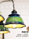 Ceramic Chandelier, Living Room Main Light, French Mid-Century Style, Dining Room Hall Light, High-End Dark Green Retro Solid Wood Lighting Fixtures