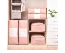 Heckale Garden Cashier Bag Clothing Cotton Quilts Collection Bag Collection Bag 2 Extra-large 2 2 2 Small Coral Powder Moving Pack Bag