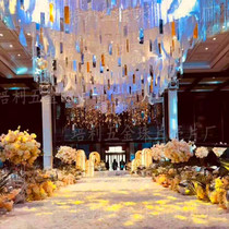 Decorative mirror sequin wedding wedding ceiling gold silver color sequin stage rectangular sequin reflective sheet