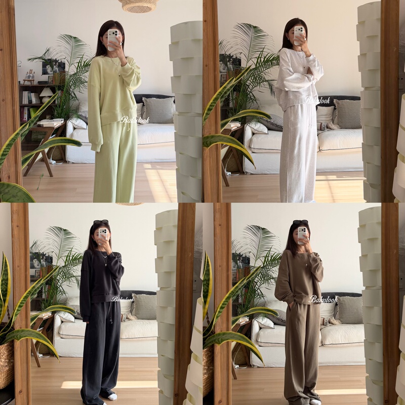 Balaslook Amv Original Atubay Series Crew Neck Sweatshirt/Jogging Pants Are Super Comfortable and Easy to Wear!