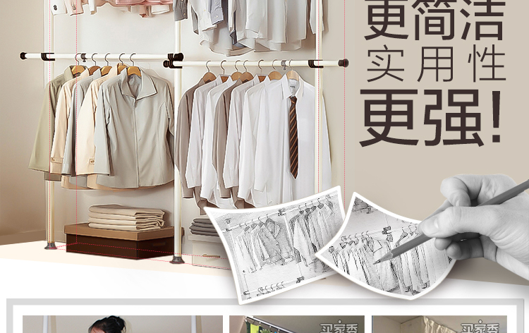 Đơn giản vải tủ quần áo vải lưu trữ ống thép tăng cường kinh tế lắp ráp đậm thép hiện đại nhỏ gọn gấp tủ quần áo - Buồng tủ quần áo thông minh
