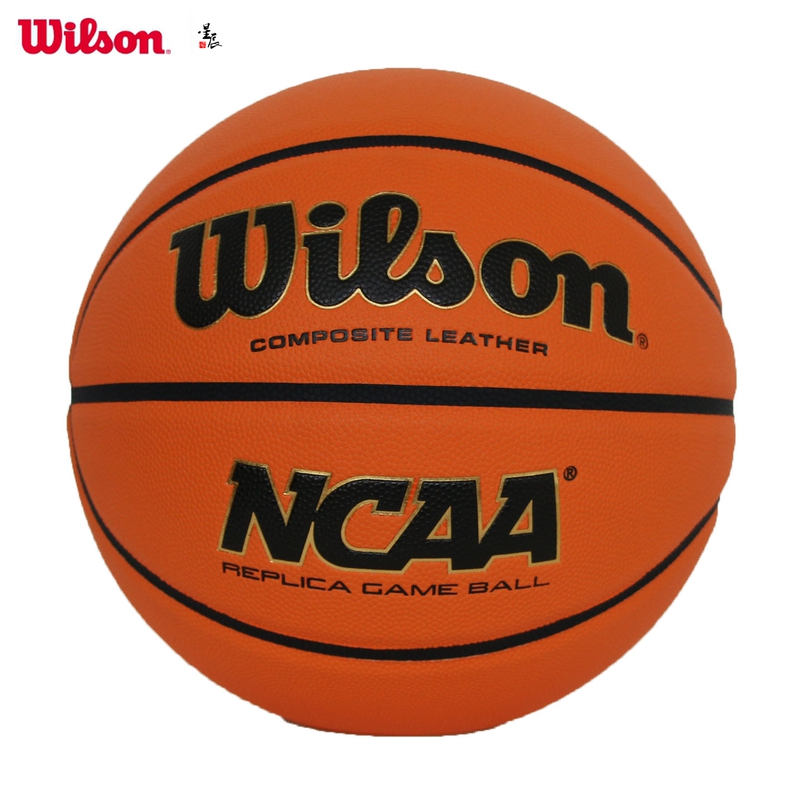 Wilson Ncaa Replica Adult Size 7 Basketball, Suitable for Indoor and Outdoor Use, Wear-Resistant, for Cement Floors, Solutio