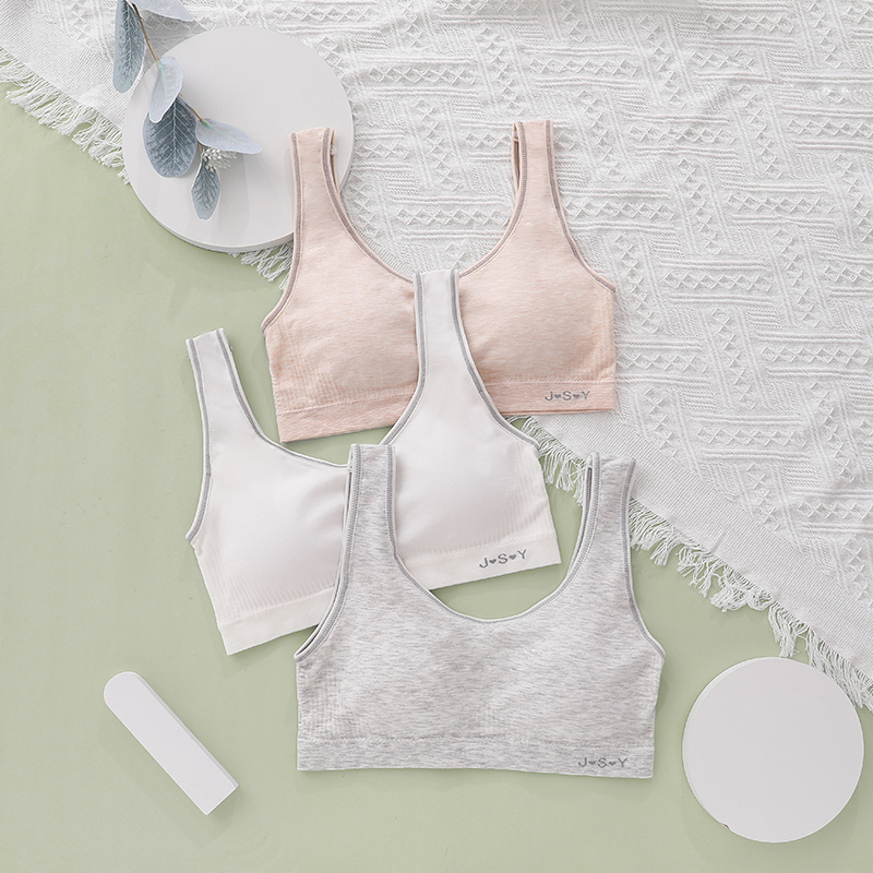 Girls underwear development period junior high school students puberty 12-14-16 years old female big boy vest children's bra summer thin