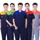 Летний комбинезон подходит для мужчин и женщин, износостойкая униформа для работы, короткий рукав