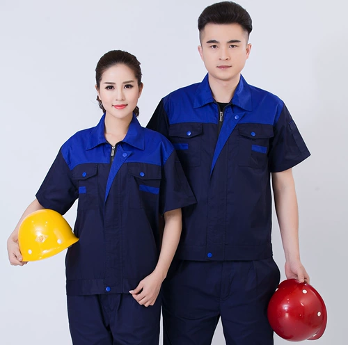 Летний комбинезон подходит для мужчин и женщин, износостойкая униформа для работы, короткий рукав