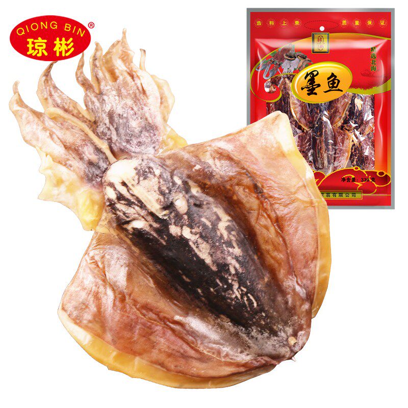Qiongbin large ink fish dry and light sun North Sea specie Squid Fish Sea Products Seafood Dry Stock soup 330g