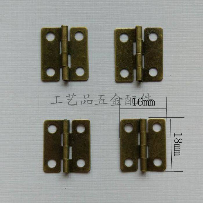 Bronze Round Page Wooden Box Coupling Gift Box Page Jewelry Box hinge hinge