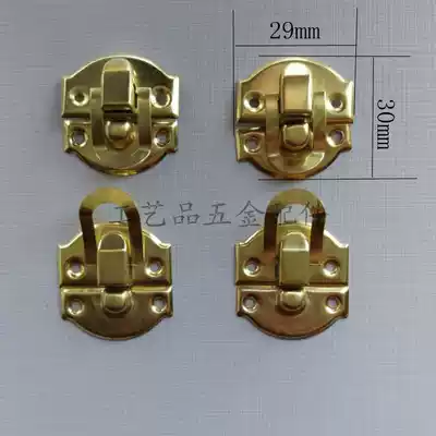 New packaging box gift box hardware accessories wooden box ingot buckle craft gift decoration open circle wooden box small box buckle