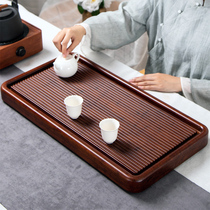 Chenxiang heavy bamboo tea tray household whole solid wood tea simple kung fu tea set large drainage tea table tea tray