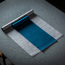 Tea mat waterproof Japanese Zen tablecloth simple linen tea set tea tray mat tea tray mat cotton linen fabric household tea ceremony table flag