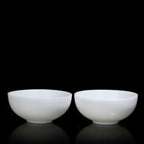 Chenxiang white porcelain tea set kung fu tea cup small single ceramic tea cup vegetarian Master Cup Tea Bowl