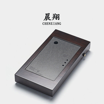 Chenxiang bamboo tea tray household simple ceramic stone kung fu tray drainage water storage type heavy bamboo dry bubble tea table
