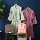 Хлопковый тонкий быстросохнущий банный халат подходит для мужчин и женщин для влюбленных