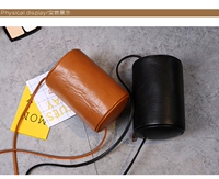 Bà túi mới bánh tươi trẻ, đơn giản túi hình trụ Shoulder messenger nhỏ túi thủy triều xi lanh nhỏ túi nữ