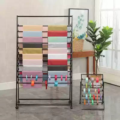 Display stand Florist multi-layer shelf pylons Fabric ribbon clothing store Creative floral wrapping paper ribbon rack shelves