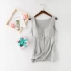 Modal cho con bú vest với miếng đệm ngực miễn phí mặc áo ngực của mẹ vest vest trước khi cho ăn có thể được mặc bên ngoài mùa hè mỏng