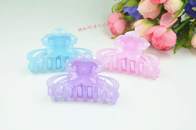 Kẹp tóc Gripper Kích Thước Lớn Bath Clip Jelly Loạt Medium Mát Clips Adult Tóc Phụ Kiện Đơn Giản Tóc Ngắn