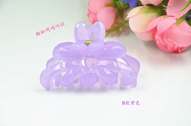 Kẹp tóc Gripper Kích Thước Lớn Bath Clip Jelly Loạt Medium Mát Clips Adult Tóc Phụ Kiện Đơn Giản Tóc Ngắn