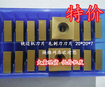 Cemented carbide coating CNC milling machine blade scraping Burr external Burr 20*20*7 square double deep hole machine