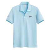 Хлопковая летняя футболка polo, трендовая универсальная футболка с коротким рукавом, коллекция 2023, с вышивкой, облегающий крой