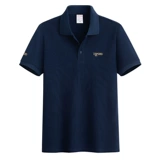 Хлопковая летняя футболка polo, трендовая универсальная футболка с коротким рукавом, коллекция 2023, с вышивкой, облегающий крой