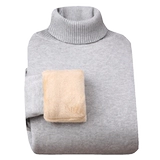 Купить товары Зимний мужской трикотаж из чистого хлопка с бархатом и утолщенными водолазками, теплая одежда и трикотаж