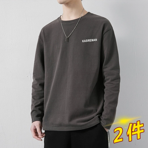 Tide, хлопковый демисезонный лонгслив, трендовое базовое приятное телу термобелье, футболка для школьников, оверсайз